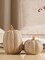 Greentek; Fall Thanksgiving Pumpkin Decor 2 PCS, White & Gold Resin Pumpkin Figurines, Luxury Autumn Harvest Tabletop Centerpiece, Farmhouse Home Decor, Elegant Fall Gift; Category:Fall Tabletop Decor; Image:2